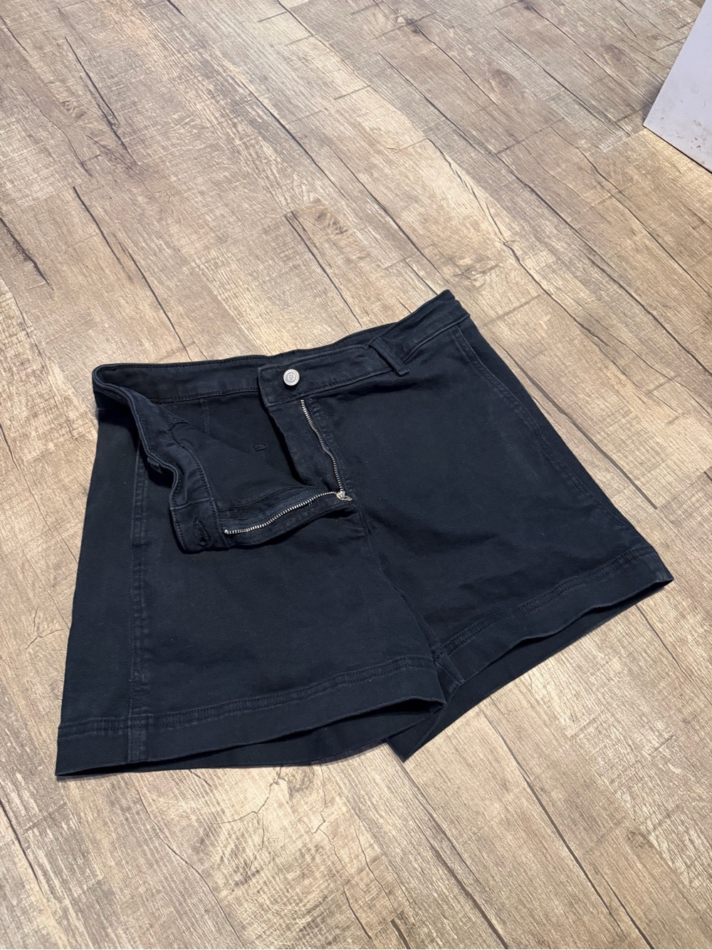 Banana Republic Black High-Rise Jean Shorts